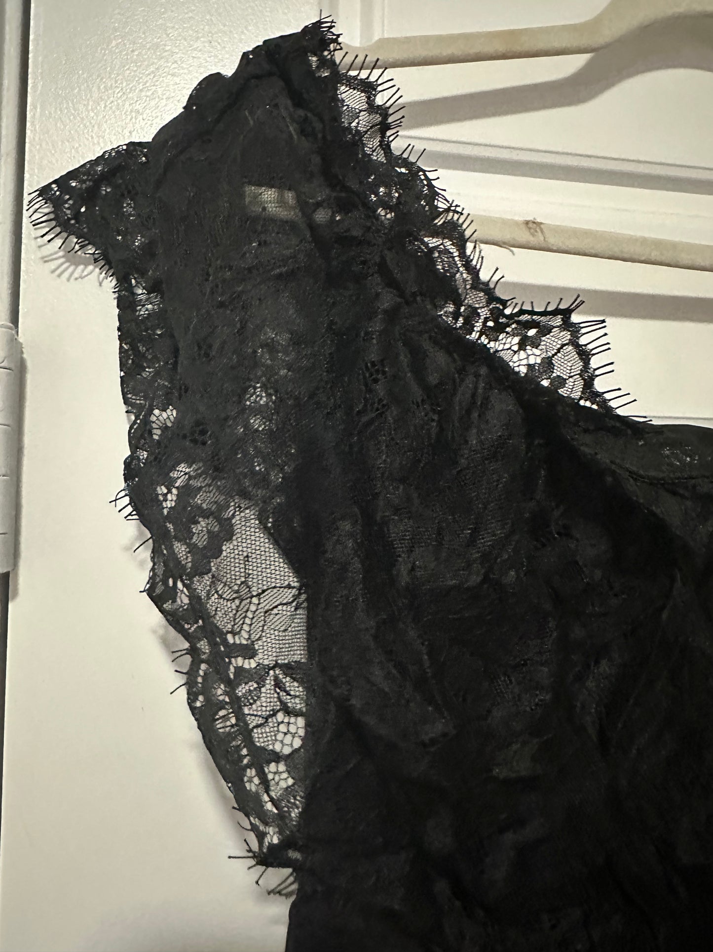 Black Ruffle Lingerie Dress